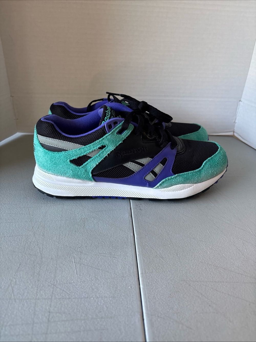 Reebok Hexalite Men's Size 10 Turquoise Black Running Shoe